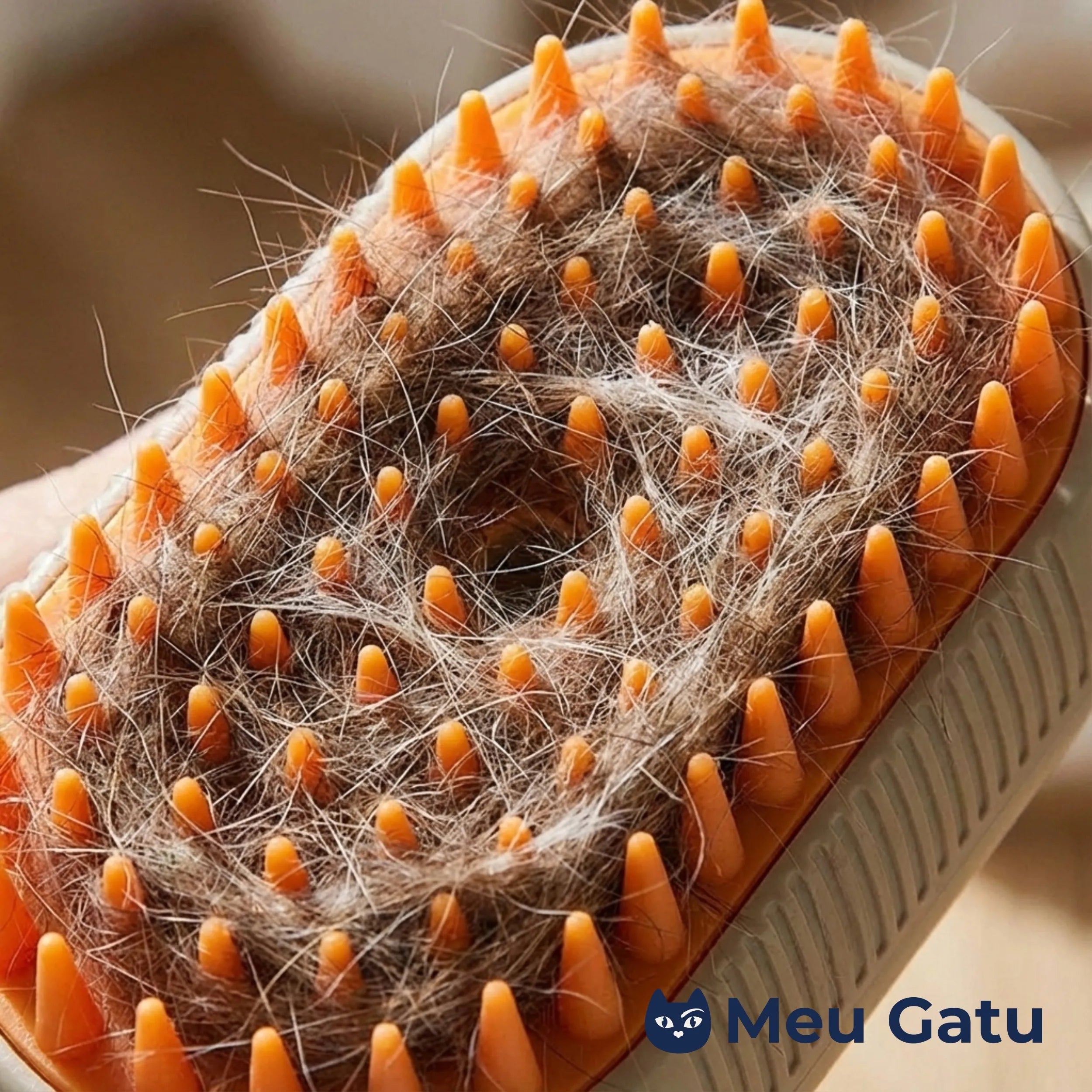 Escova de Pelos Vapor Gato