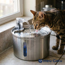 Fonte CrystalFlow™ - Bebedouro Inteligente em Inox